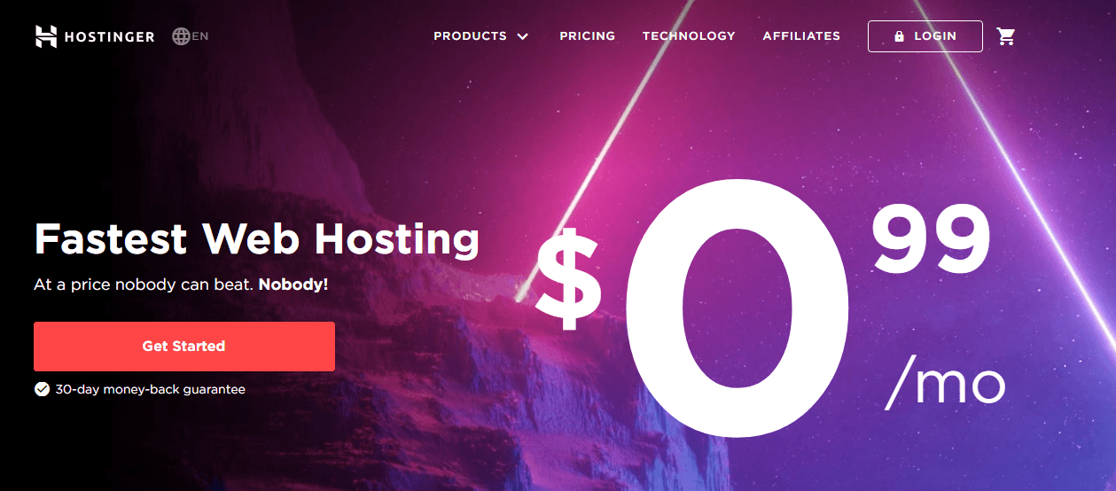 hostinger cheap web hosting company