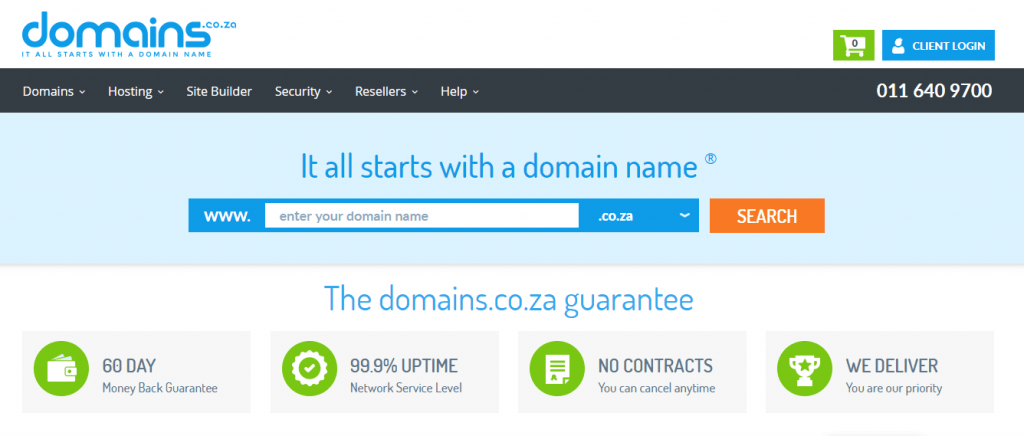 domain.co.za south africa web hosting company