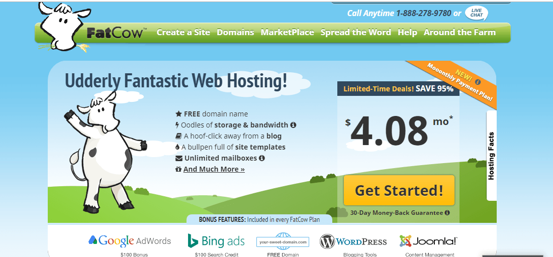 fatcow affordable web hosting wordpress