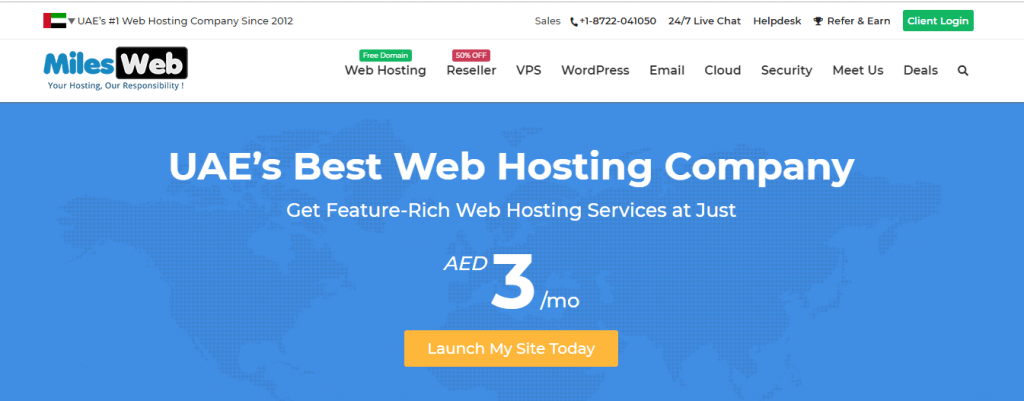 milesweb Web hosting in dubai