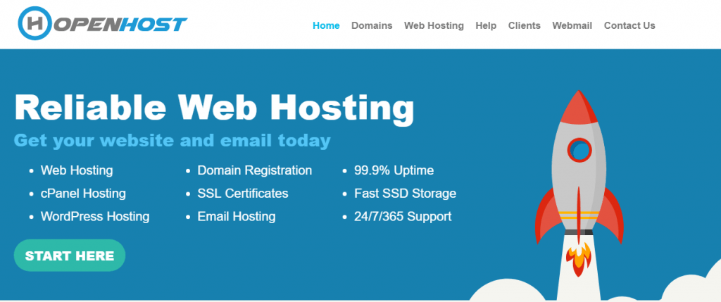open host reliable web hosting south Africa