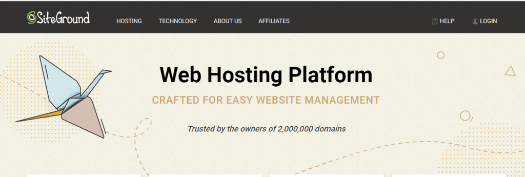 siteground - best web hosting provider 