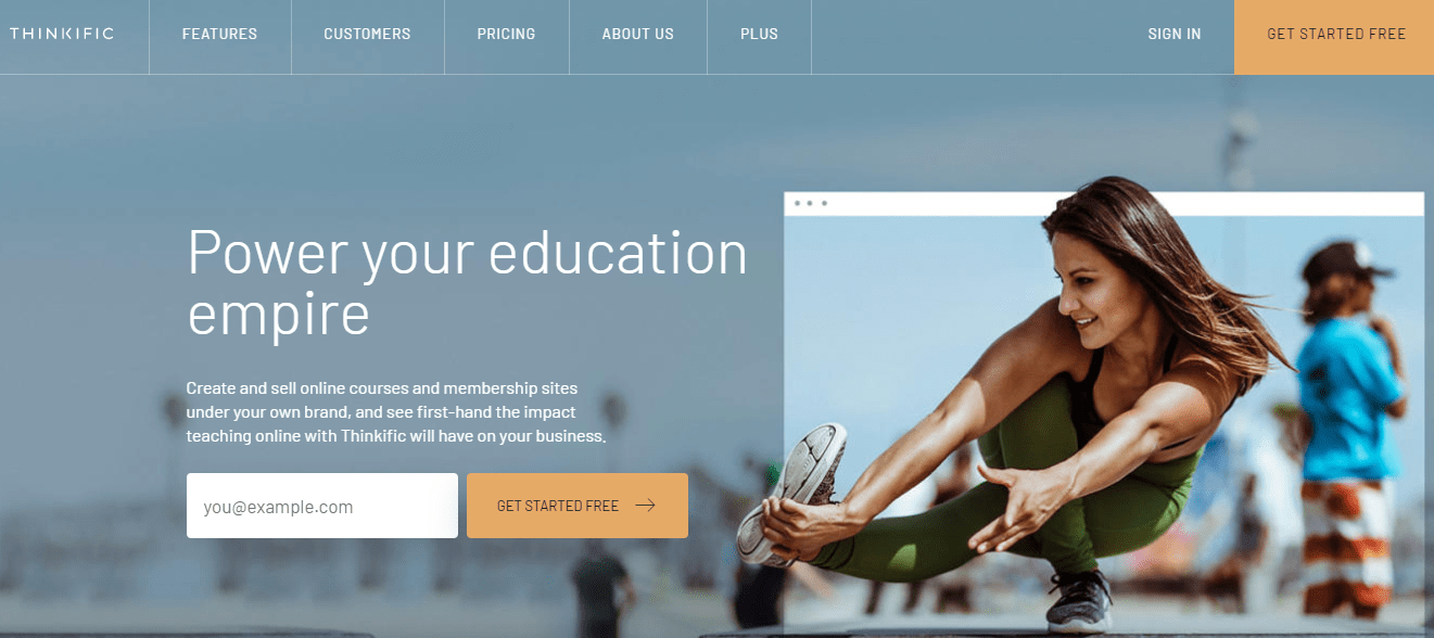 Thinkific online learning platform