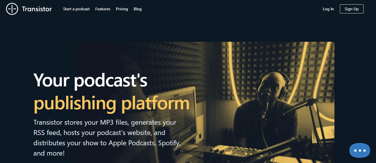 transistor.fm podcasting site